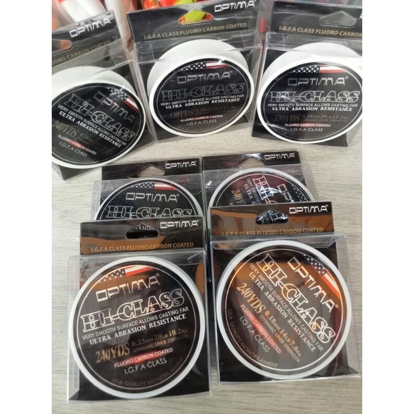 senar pancing optima HI-Class fluorocarbon