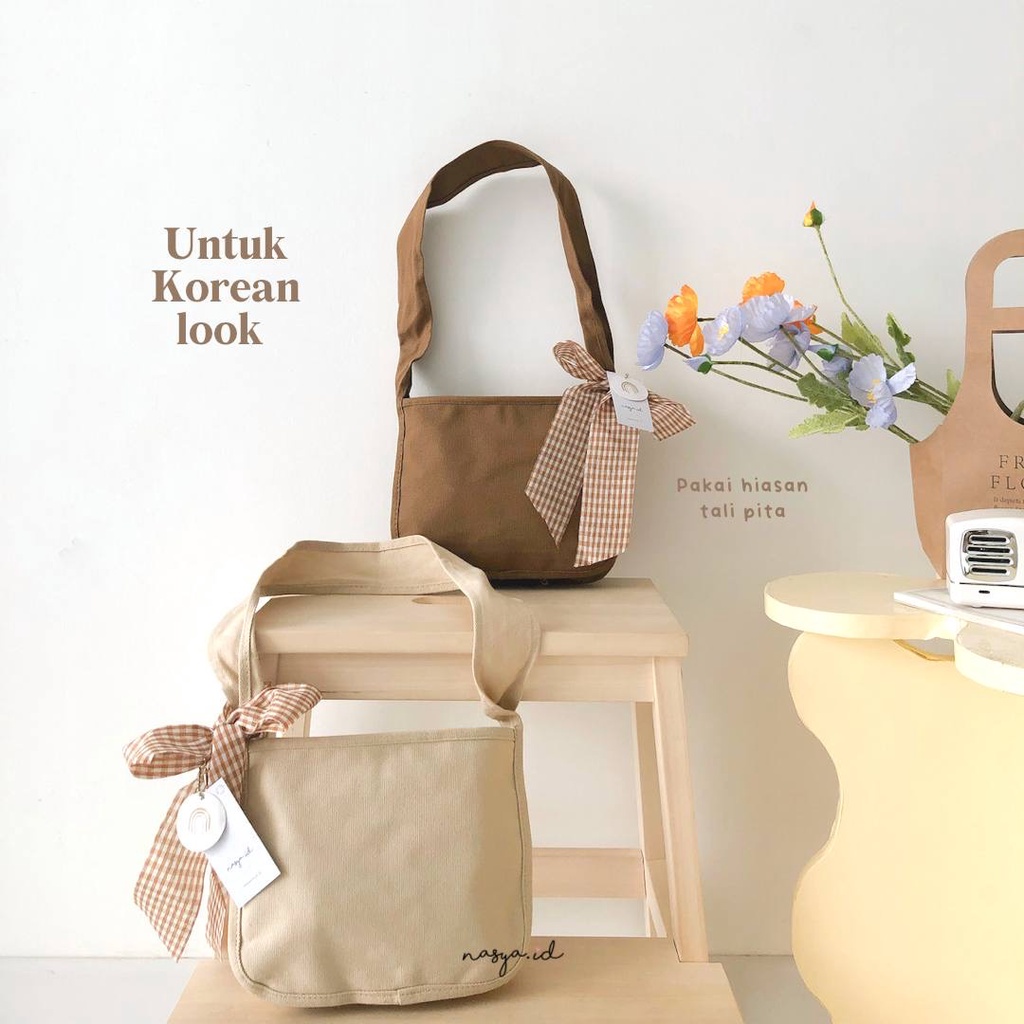 Shoulder Bags Rania by Nasya.id -  Shoulder Bags Korea - Tas Canvas Premium