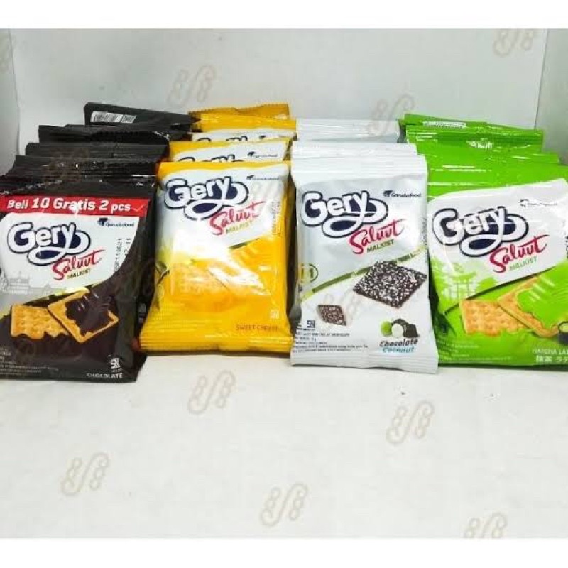 

Gery Salut Malkist Renceng isi 10 sachet all varians
