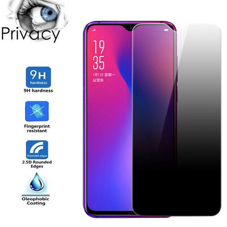 Tempered Glass Anti SPY VIVO Y15S Y11S Y33 V21 Y51 Y31 2020  Z6  Y55 Y21 Y25 Y91C Y91 Y95 Y30 Y50 Y12 Y15 Y17