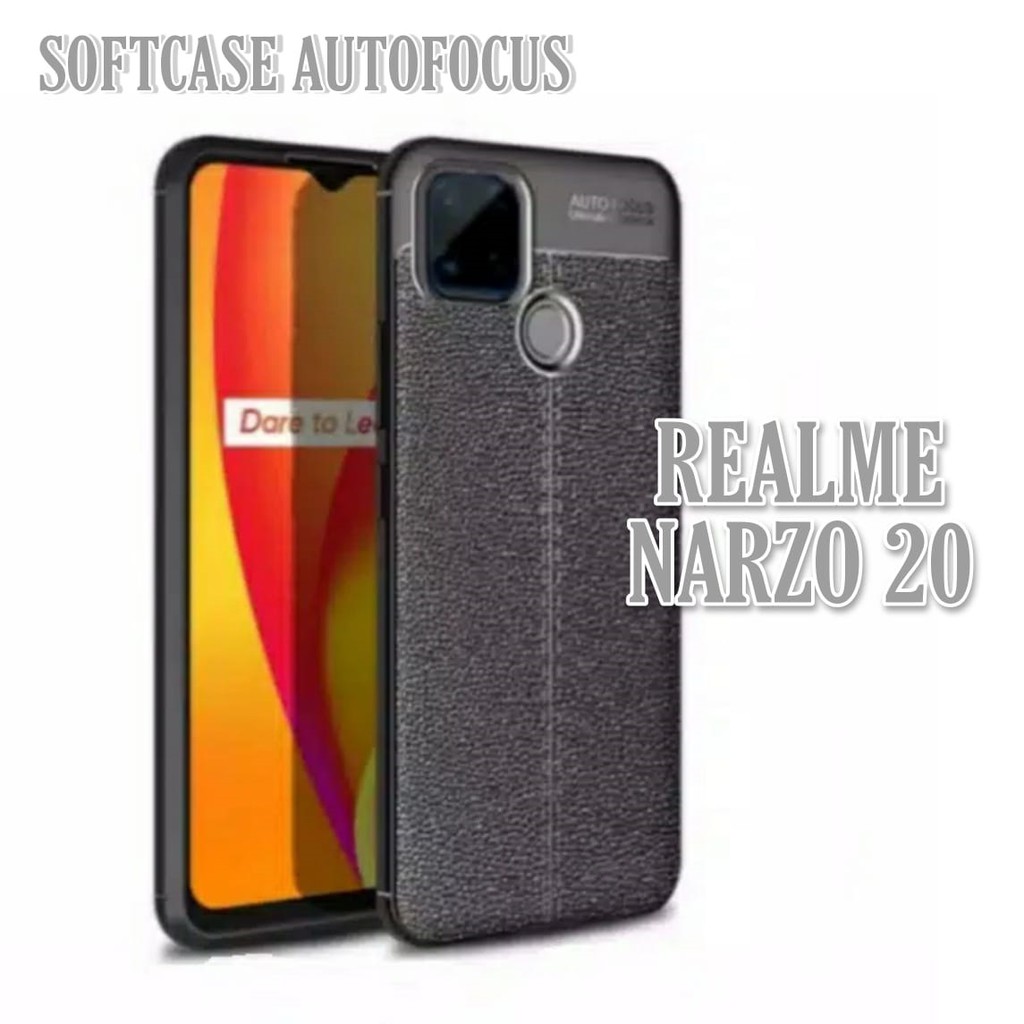 Case Realme Narzo 20 Autofocus SoftCase Casing Premium Handphone
