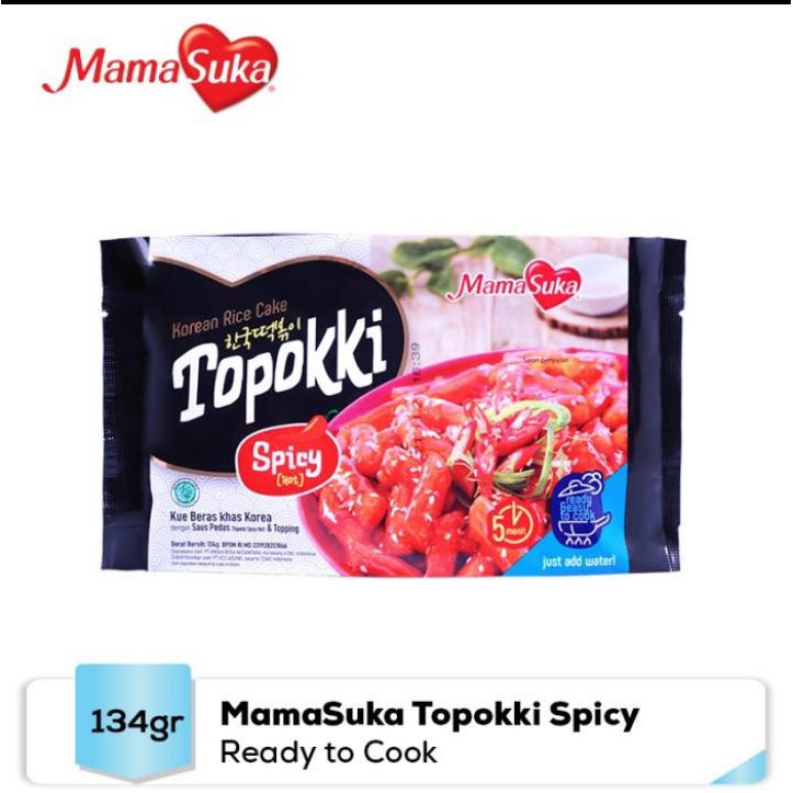 Topokki Instan Tteokbokki Korea Rice Cake MamaSuka toppoki HALAL