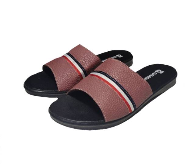 Insyira - Sandal Wanita Bellinda / Sandal Papirut Wanita Non Slip Alas Hitam / Sandal Wanita Selop Horisontal