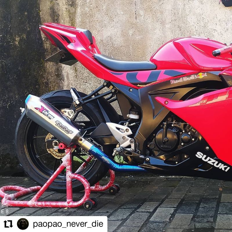 KNALPOT RACING ORIGINAL XTHREE  all motor 1 CYLINDER, suara bisa di atur sendiri knalpot r15 r15v2 r