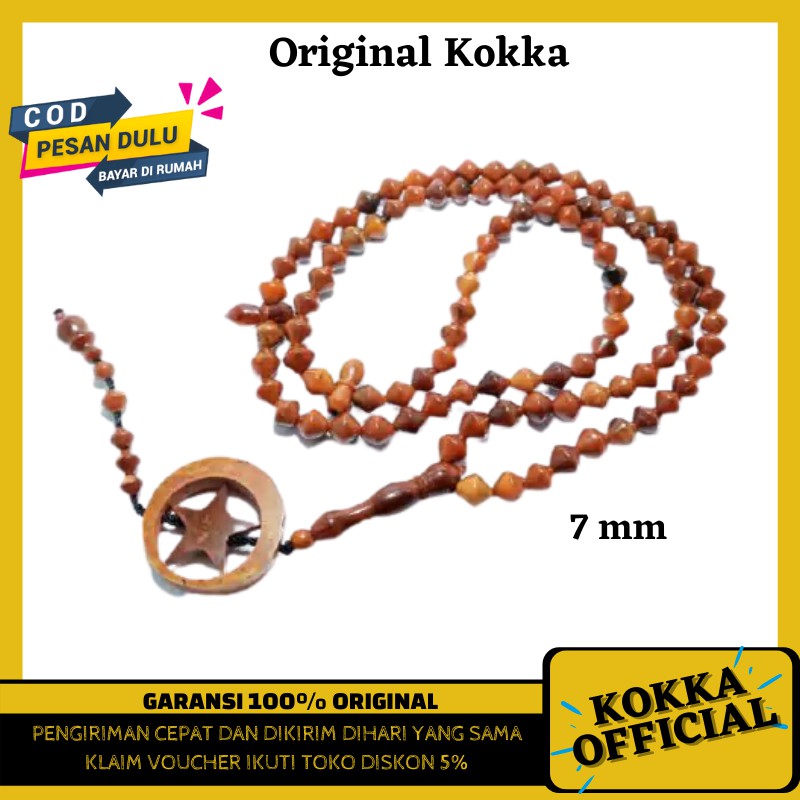 Tasbeh Kayu Kaukah Wajik Bulan Bintang Asli Tasbih Kaokah Kaoka Kauka Kokkah By Kokka Official