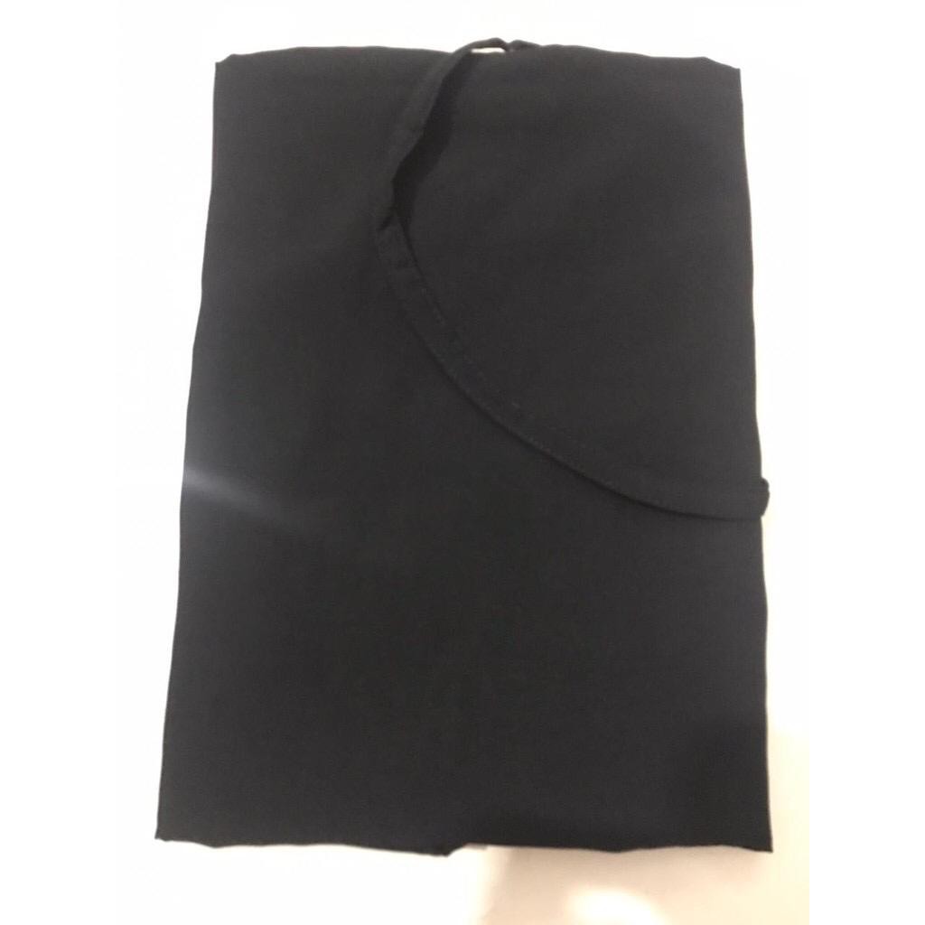 HIJAB INSTAN BERGO MARYAM WOLFIS (L)/KERUDUNG MARYAM/JILBAB MARYAM/HIJAB TALI-Hitam