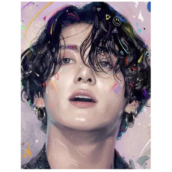 

EDISI KHUSUS BTS - DIY Paint by Numbers Kit: BTS | Painting Kit | - TZ1355