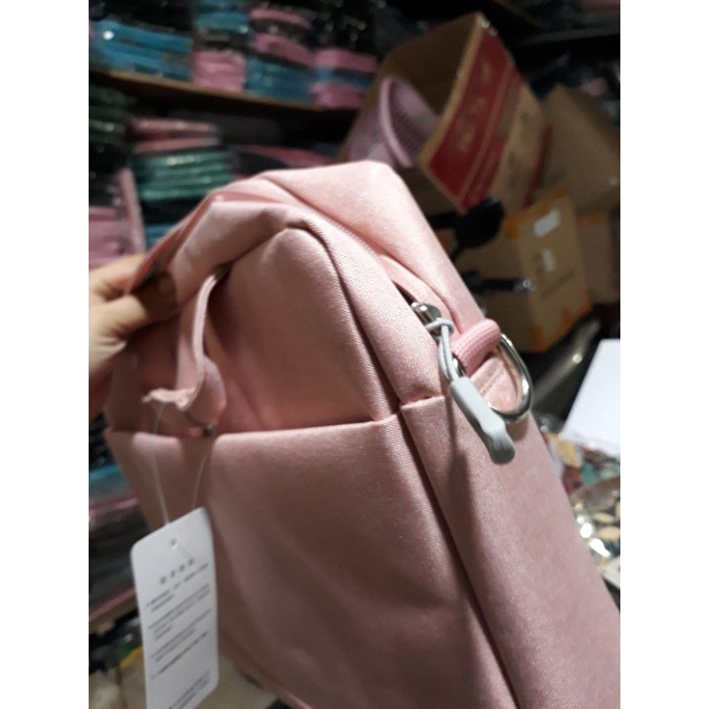 Tas Laptop Selempang Package Briefcase Waterproof 14 15 15 16 17 inch pink