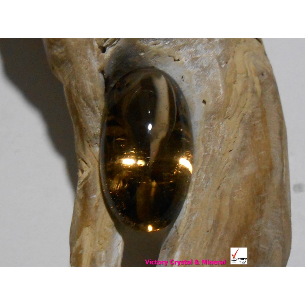 Kecubung Kalimantan 22.45ct Teh Cola Golden Luster Natural