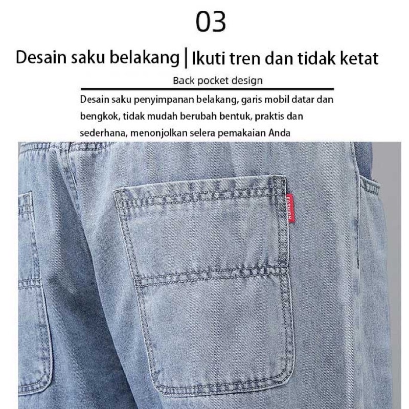 CELANA JEANS DENIM IMPORT PRIA KOREA JEPANG ORIGINAL M-3XL YI1