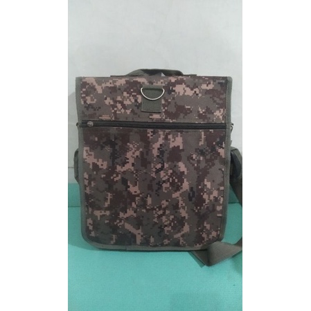 tas selempang militer loreng camo second