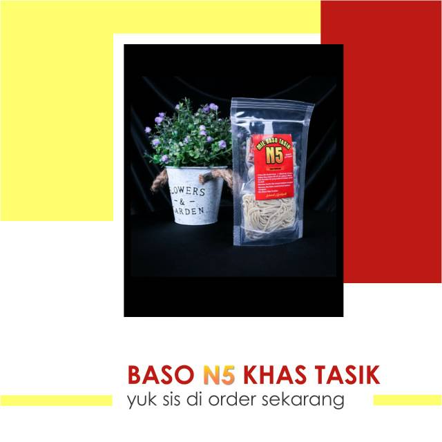 

Mie baso N5 khas tasik