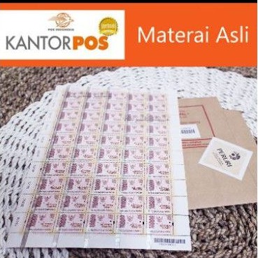 

Materai Tempel 10000 Original Peruri