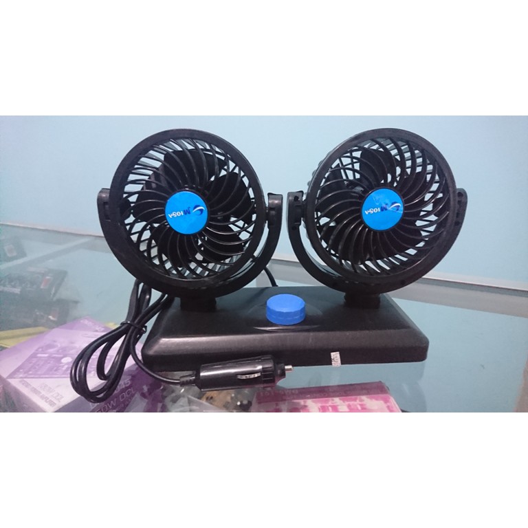 Kipas Angin Mobil DC Lighter 12V Colok Rokok Fan Double Blower murah