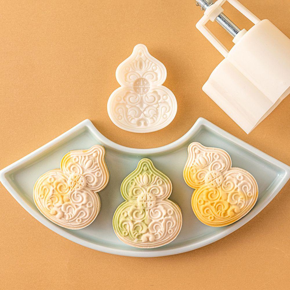 【 ELEGANT 】 Es Kulit Cetakan Mooncake 50g /65g Plastik DIY Bakeware Tools 3D Cap Dapur Gadget Baking Aksesoris Mooncake Hias Mooncake Cetakan