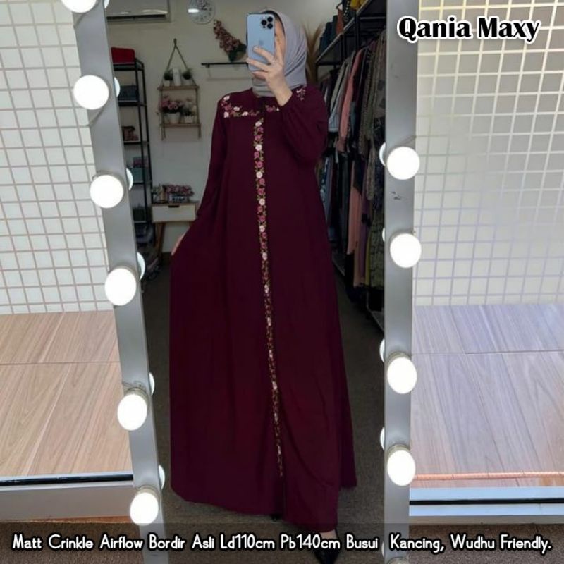 QANIA MAXY CRINKLE BORDIR by FARASYA