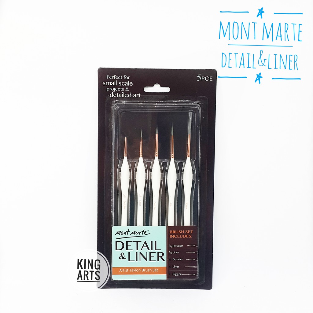 

Mont Marte Detail & Liner Brush Set 5pcs