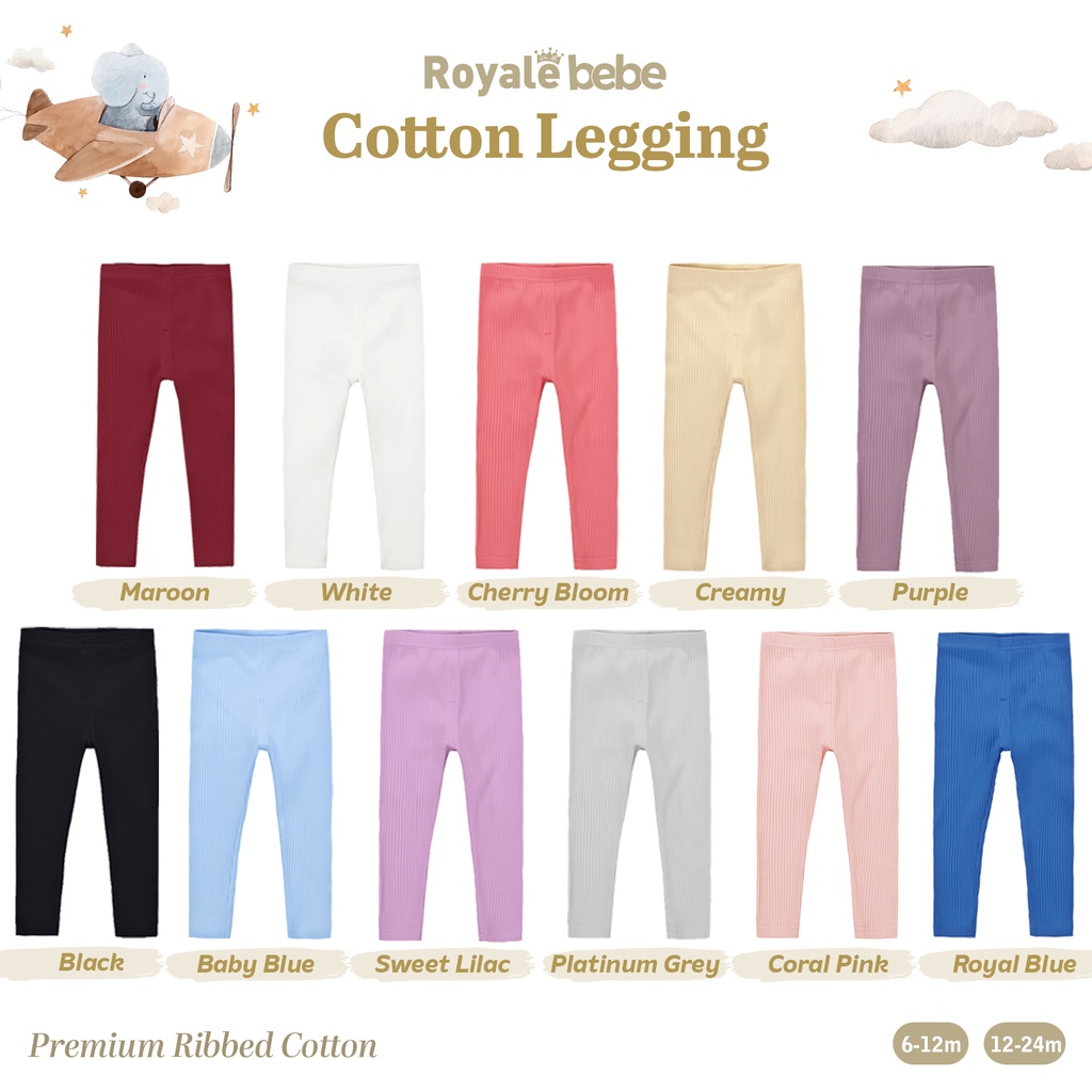 Royale Bebe Cotton Legging Buka Kaki Legging Bayi