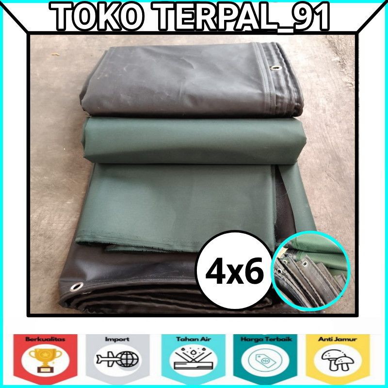 Terpal Kain Cv Tentara/Jeep Uk 4x6