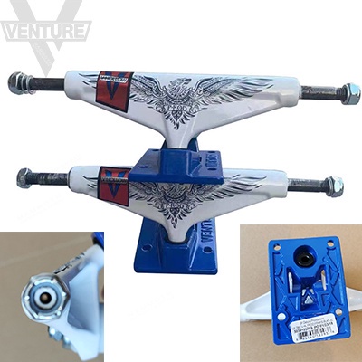 Truk Skateboard Bentuk V Bahan Aluminum Alloy Ukuran 139mm