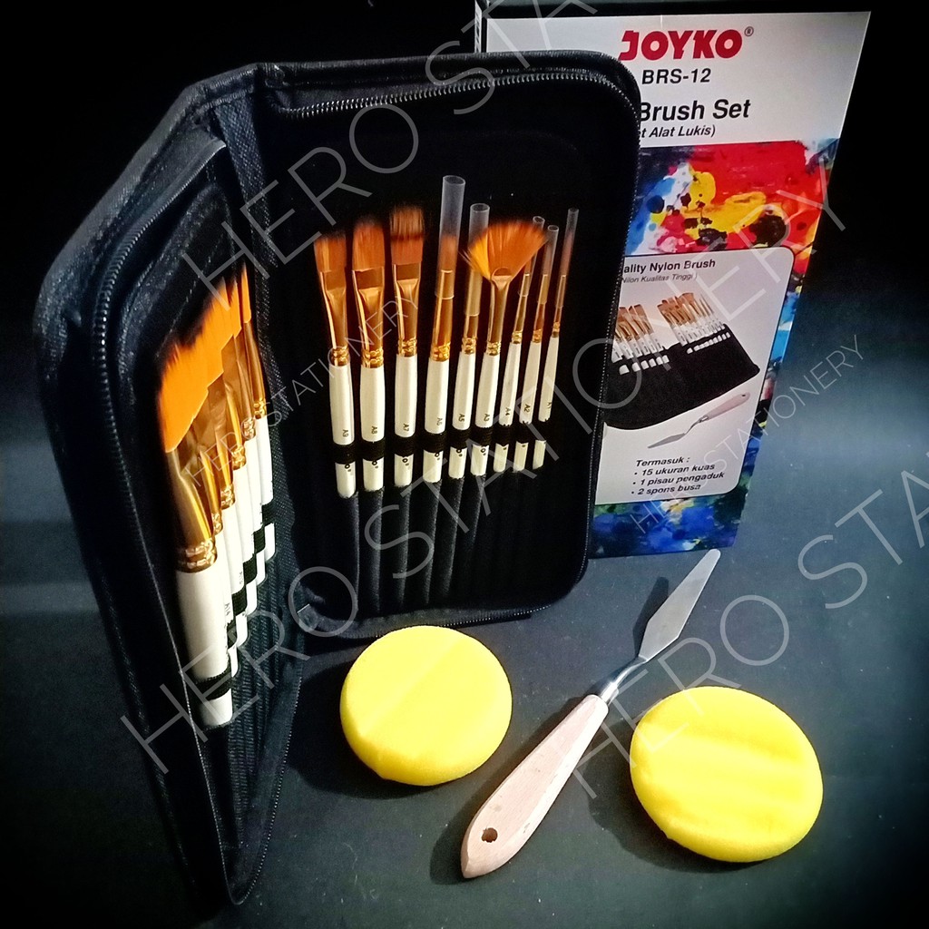 

Brush set alat seni lukis kuas joyko BRS-12 RB9