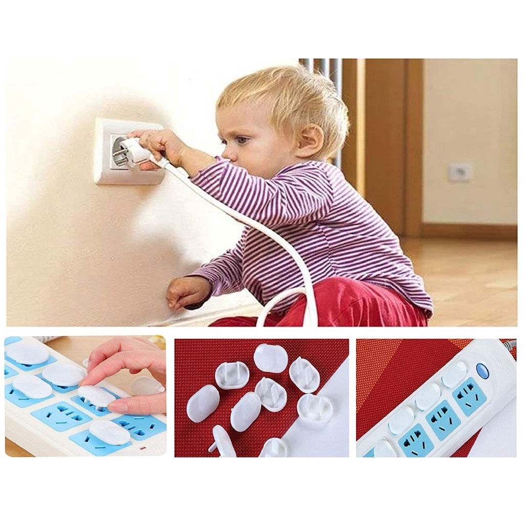 [Bayar Di Tempat][HOT DEALS] 20Pcs Cover Pelindung Stop Kontak Listrik untuk Keamanan Bayi / Anak