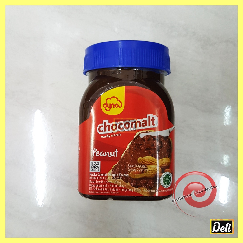 Dyna Chocomalt Crunchy Cream Peanut Selai Coklat Kacang 200gr