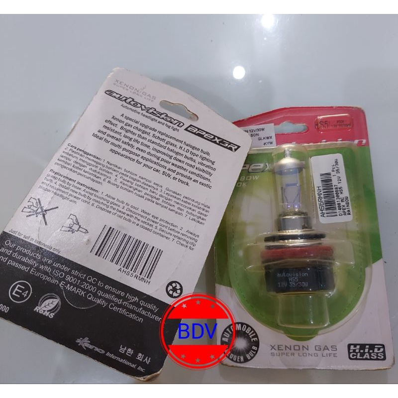 Bohlam Dop Lampu Depan Autovision PCX HS5 Rainbow 12V/35W