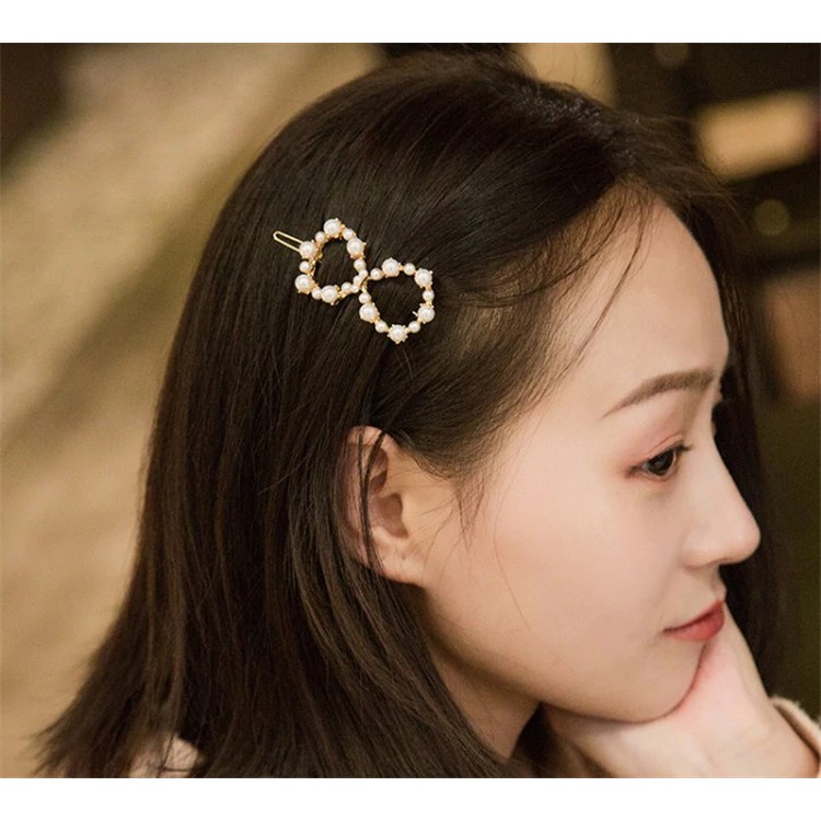 OVERFLOWS.ID AKSESORIS WANITA MURAH JEPIT RAMBUT HAIRPIN MUTIARA JEPIT IMPORT BAHAN ALLOY