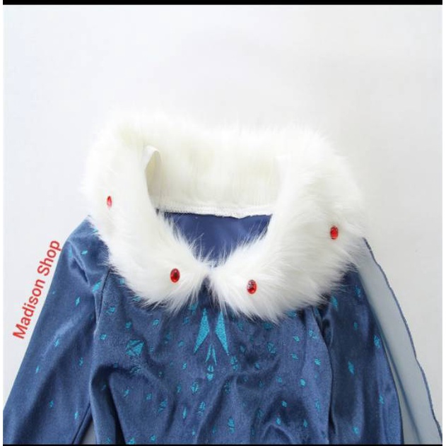 Kostum Frozen 2 Elsa Gaun Dress Kostum Elsa Cosplay Baju Halloween Kostum Party Kado Anak Murah