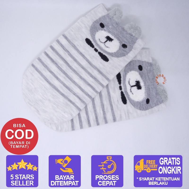 Kaos Kaki Wanita / Kaos Kaki motif / Bear Kaos Kaki Pendek  / Kaos Kaki Pendek / Kaos Kaki Wanita Motif / Kaos Kaki Semata Kaki / Kaos Kaki Wanita Korea