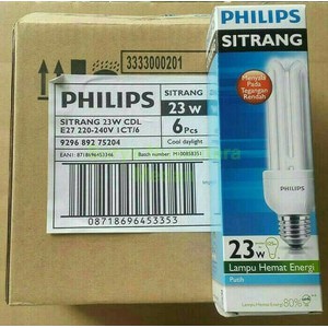 PHILIPS LAMPU SITRANG 23w PUTIH HEMAT ENERGY 23watt 23 Watt