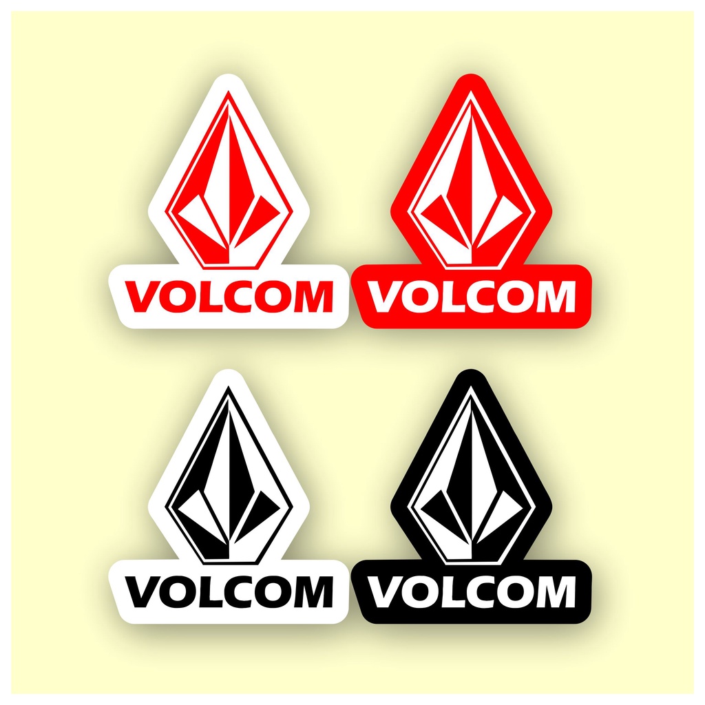 

stiker brand stiker distro volcom bahan graftac anti air