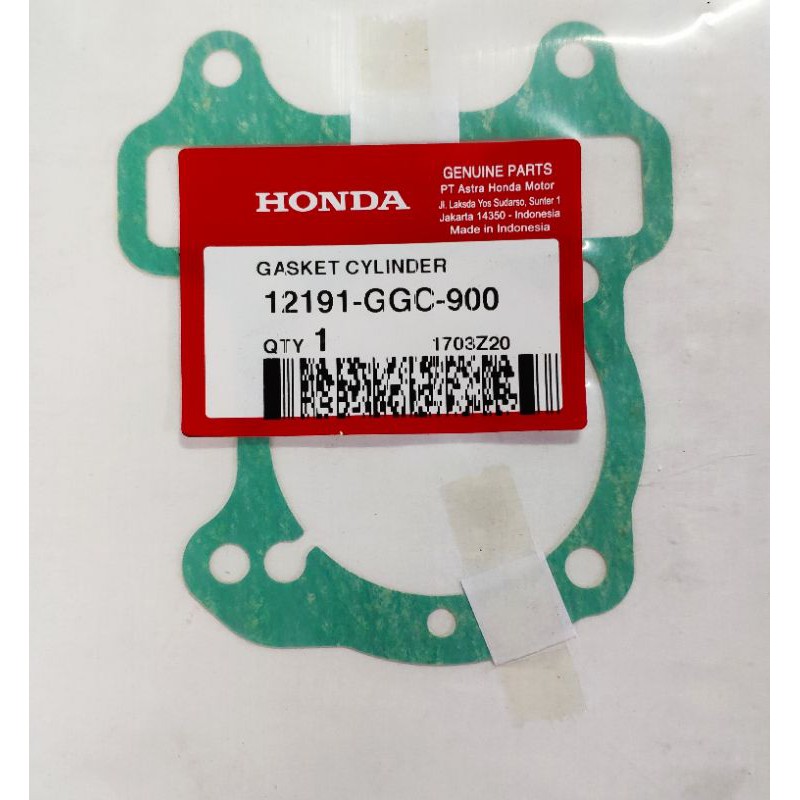Gasket Cylinder Beat FI Scoopy FI Vario FI Ori Honda 12191GGC900