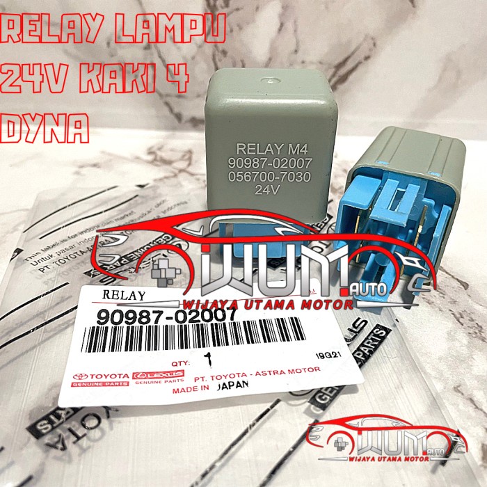 RELAY LAMPU 24V KAKI 4 UNIVERSAL DYNA 125HT 90987-02007