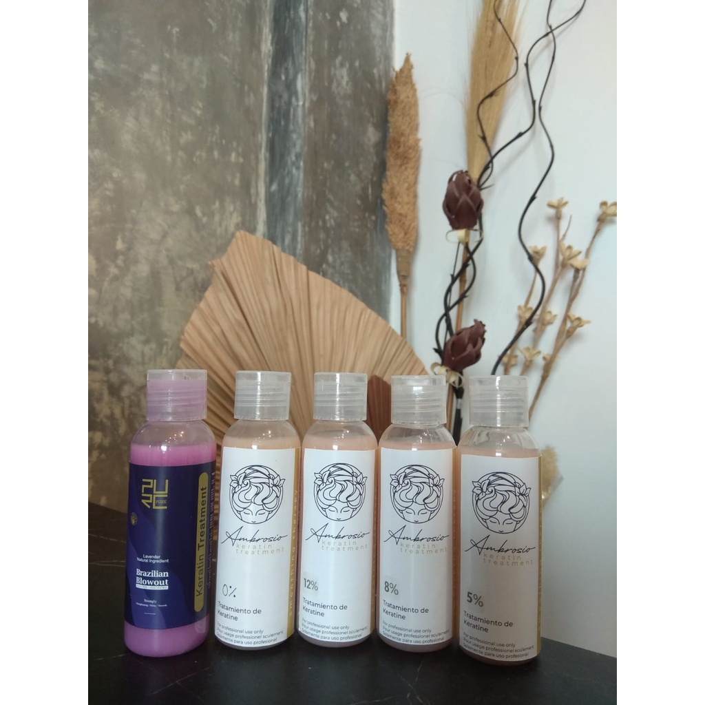 Pelurus Rambut Keratin PURC 5% 8% 12%Treatment Smoothing Pure Brazilian 30ml 60ml 100ml keratin hair treatment perawatan rambut treatment kecantikan  keratin treatment Keratin Treatment Brazillian Purc 100ml purc