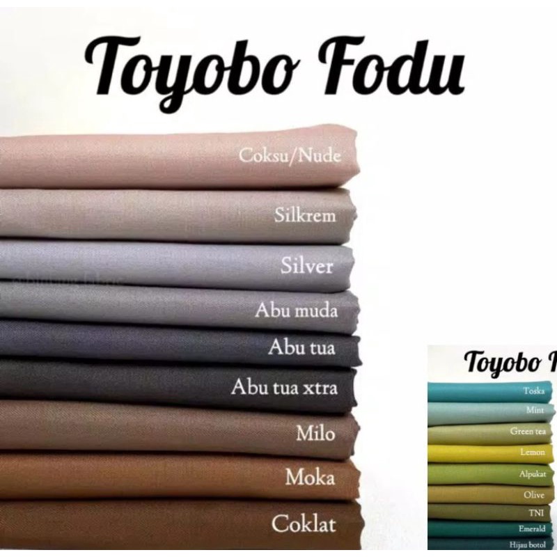 Kain polos original bahan katun toyobo