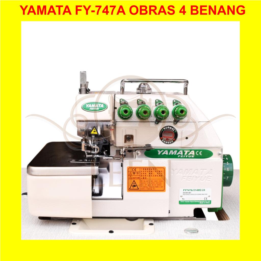 Mesin Obras YAMATA FY747A FY747 747 Benang 4 Industri Garmen Kaos LEEN