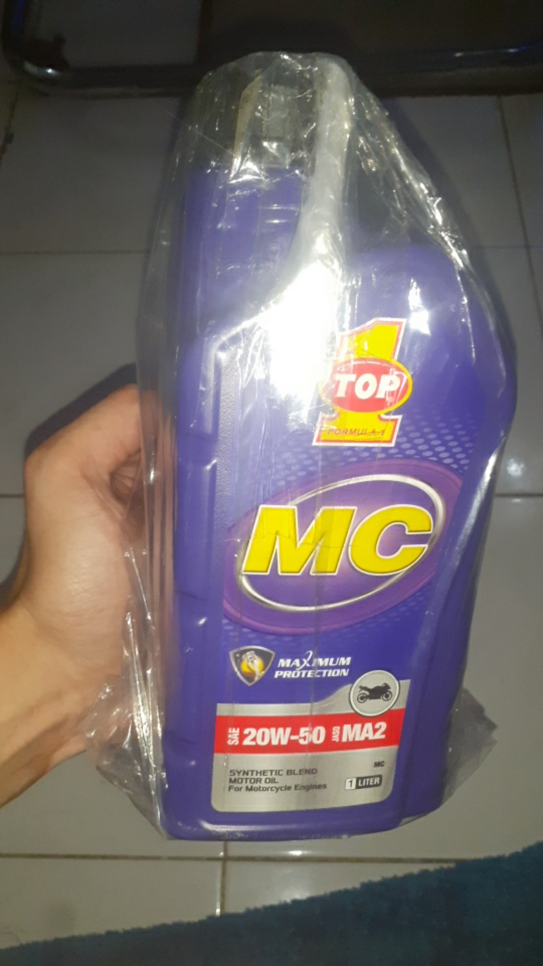 Top One Mc Sae 20/50 4t 1 Liter, Top1 Mc Sae 20/50 4t 1 Liter (dijamin Asli)