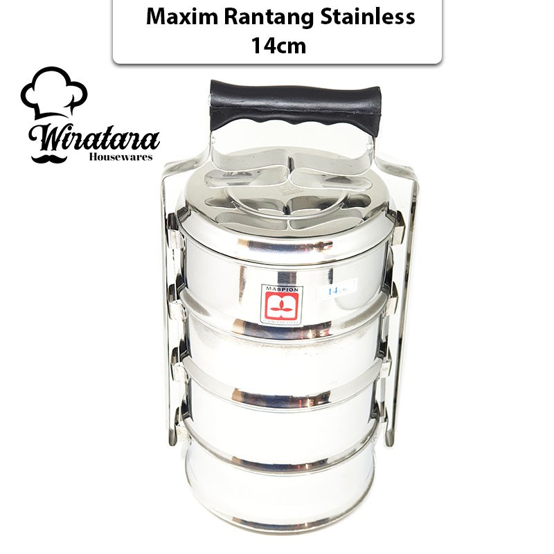 MASPION Rantangan 14 cm 4 Susun 14/4 SS - R414 - Stainless