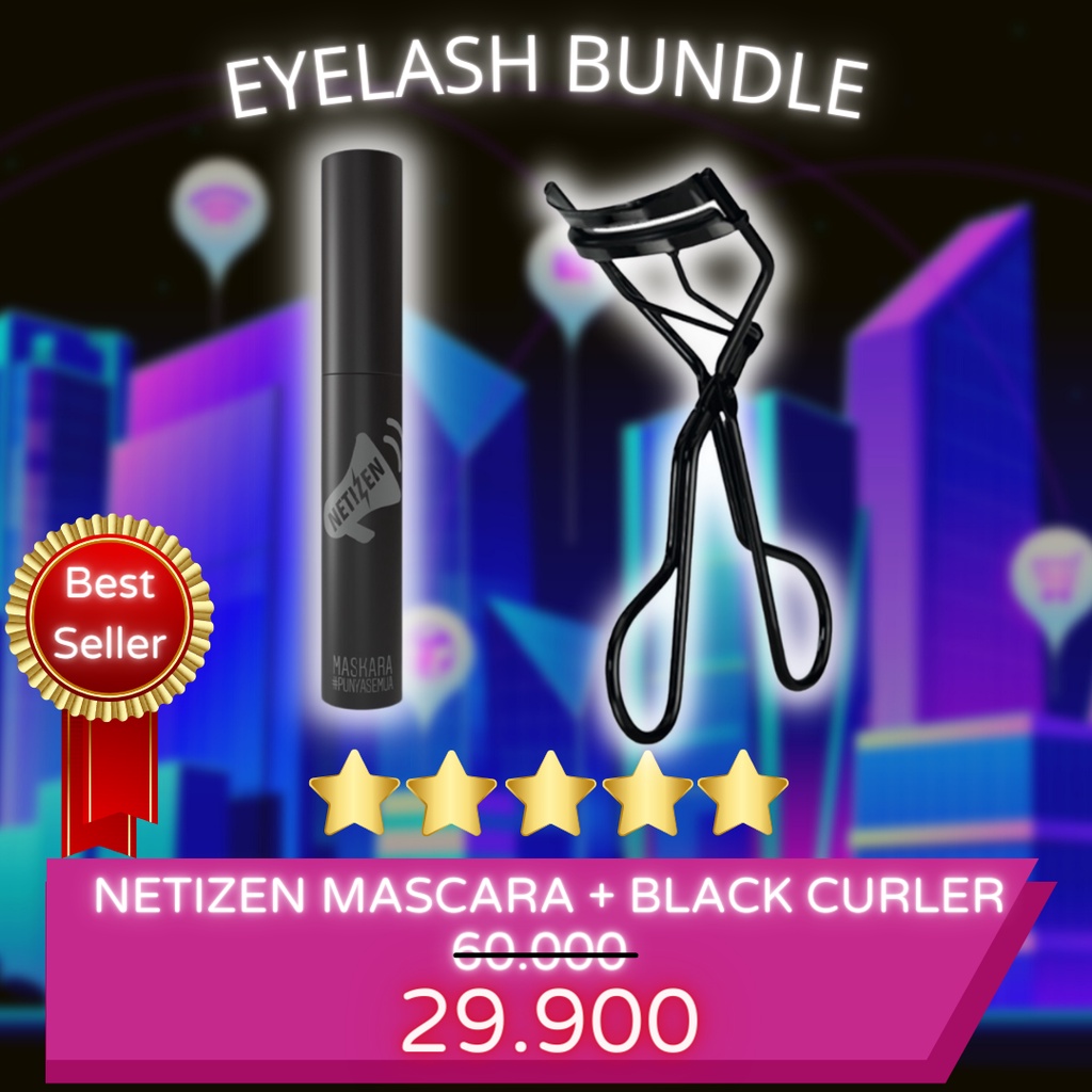 LIZBEAUTY - [Bundle] Madame Gie Mascara Netizen Waterproof X Ultimate Lashes Eyelash Curler Penjepit Bulu Mata