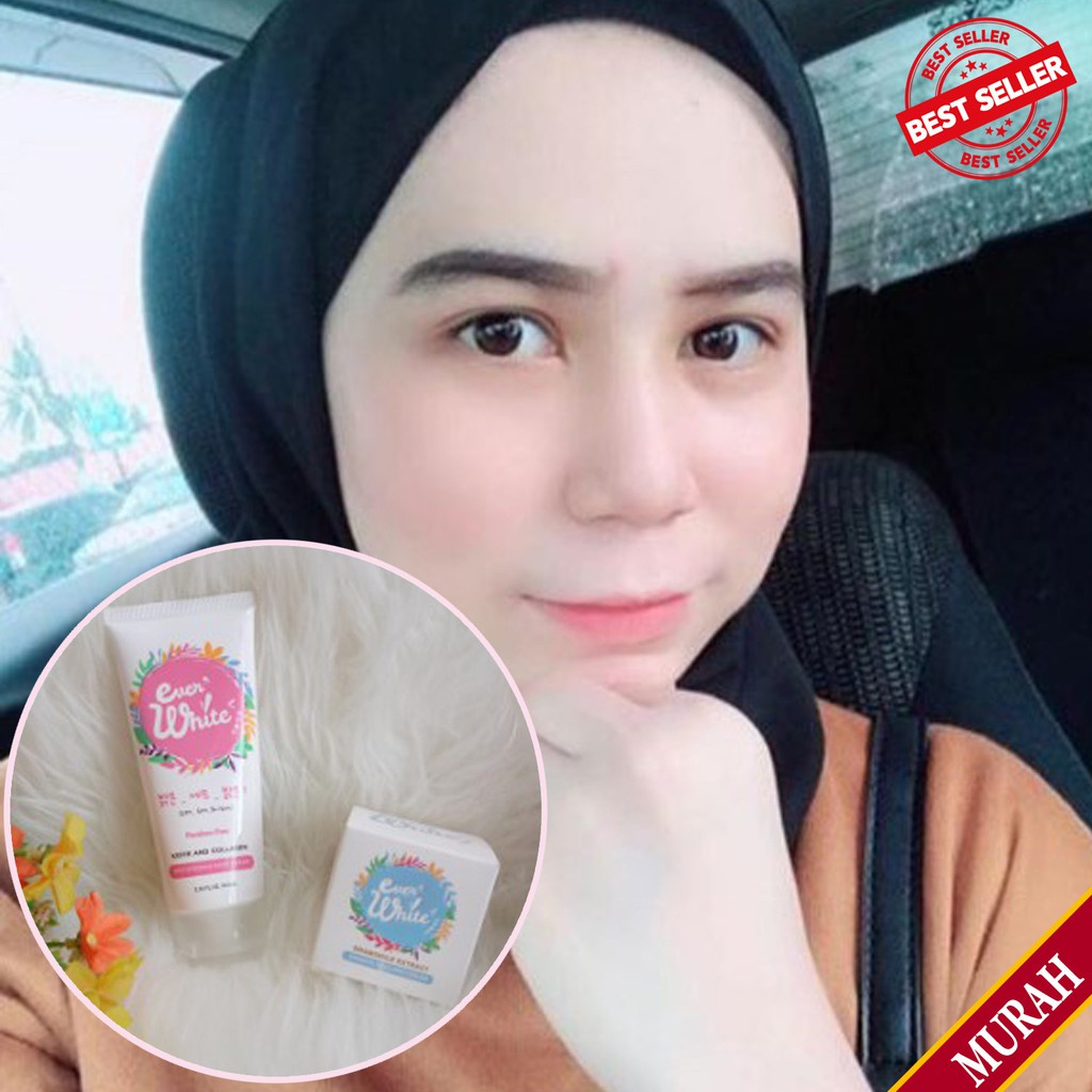 [COD] Paket  Everwhite 2in1 Pink (Badan) + Blue (Ketiak)  Instant Brightening Body Cream I BPOM 100% ORIGINAL