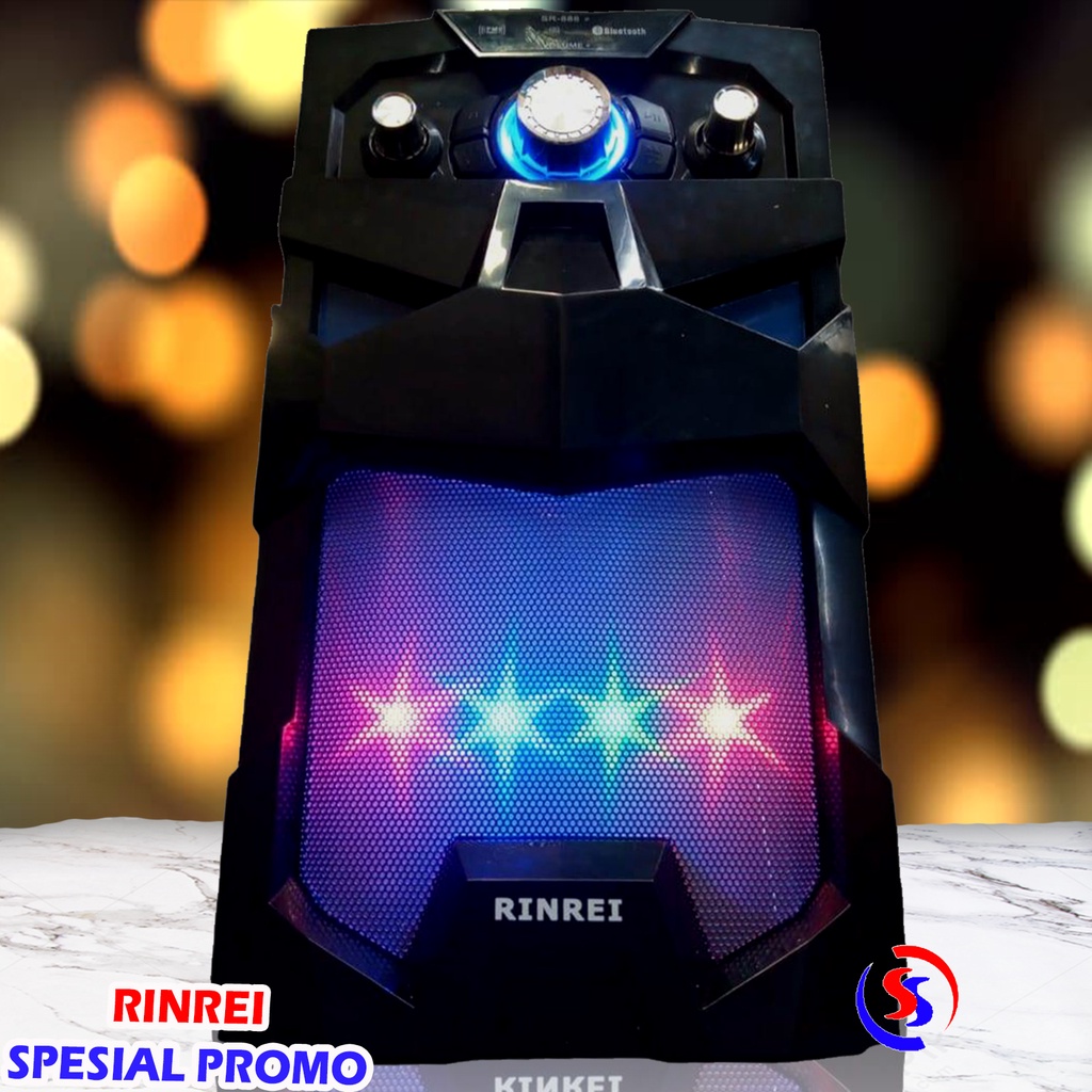 SPEAKER BLUETOOTH RINREI 888 GARANSI 12 BULAN RESMI