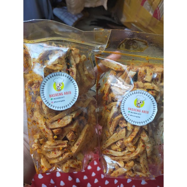 

Basreng stik Pedas Daun jeruk 100gr