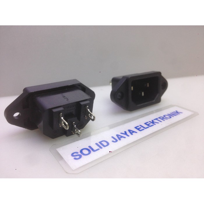 Soket AC 3 Pin - Soket AC komputer - Soket AC Power - AC IN - Soket Listrik Komputer Amplifier