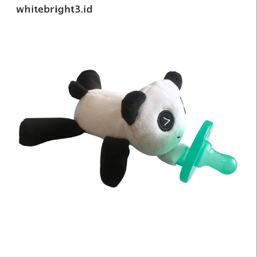 (whitebright3.id) Empeng / Dot Silikon Aksen Boneka Plush Jerapah BPA Free Untuk Bayi