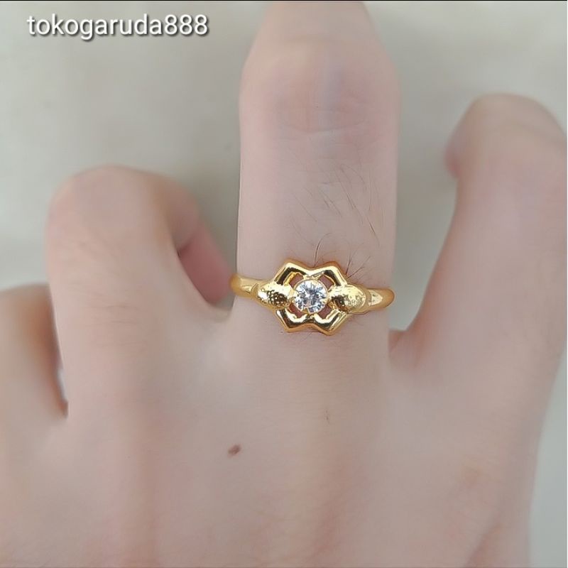 Cincin anak dan dewasa emas permata asli kadar 700 70% 10 11 12 13 14 15 16 17 18 surabaya UBS permata love hadiah