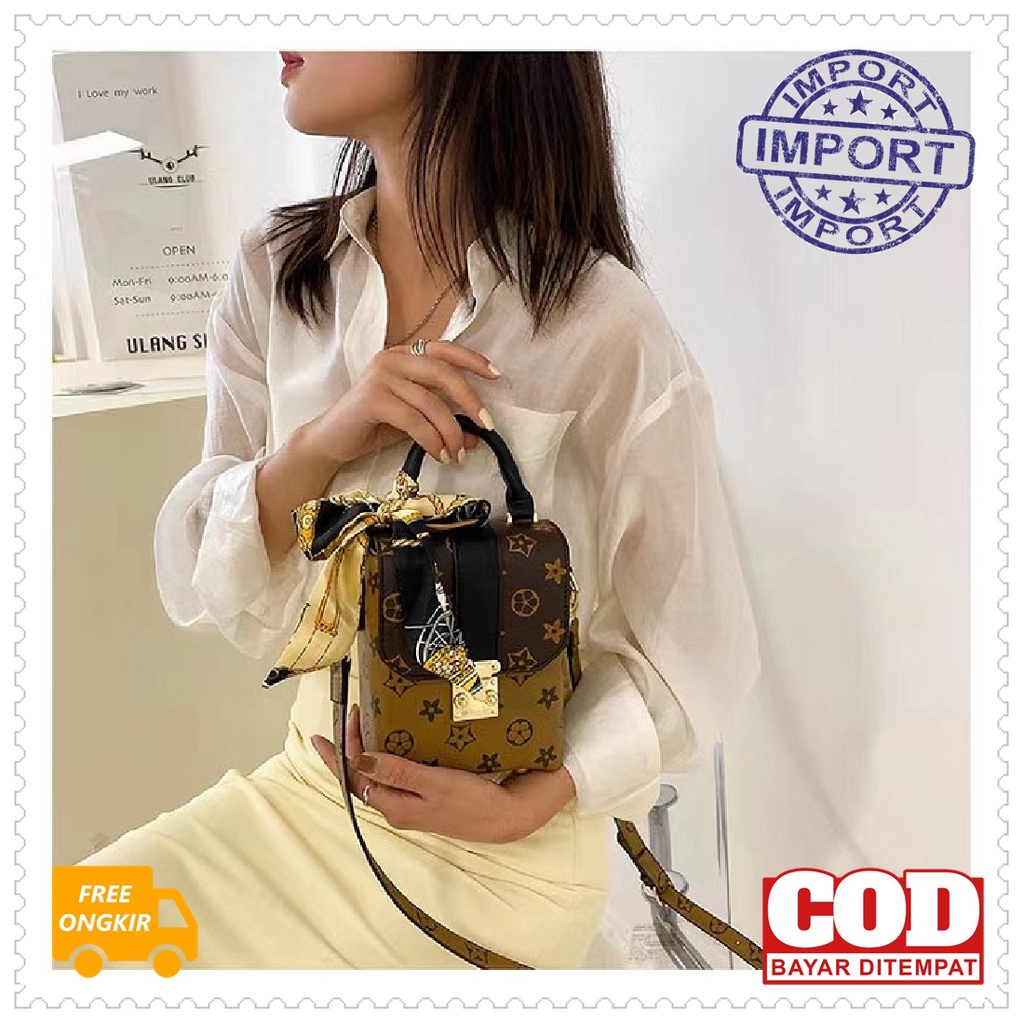 TAS SLEMPANG WANITA VB3306 IMPORT SLINGBAG TAS PESTA BAHU JINJING HANDBAG PEREMPUAN TAS MINI BAHAN K