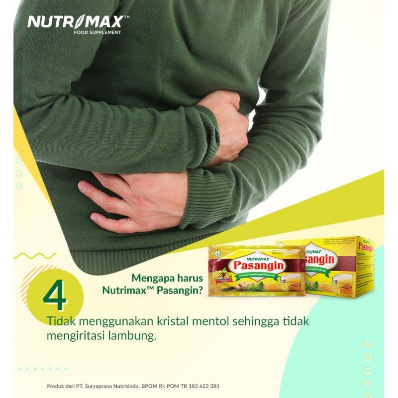 NUTRIMAX PASANGIN TOLAK PAS MASUK ANGIN PILEK MUAL MUNTAH KEMBUNG SAKIT KEPALA ANTANGIN 10