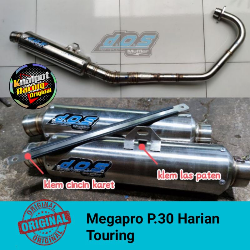 Knalpot DOS GL MP CB Tiger P.30 Harian Touring Original DOS Yogyakarta